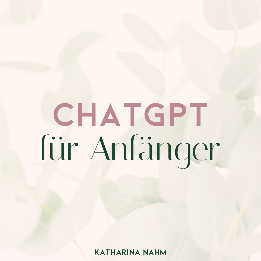 ChatGPT für Anfänger