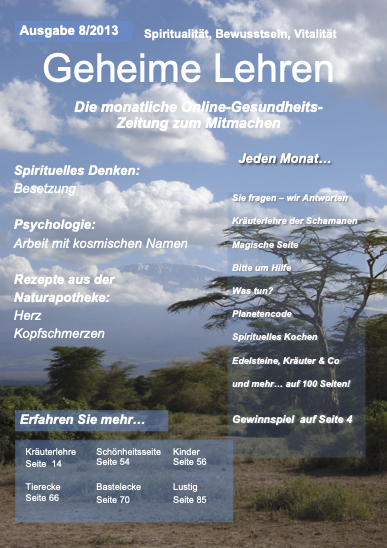 Geheime Lehre Zeitschrift, 9/2013, Rarität, 100 Seiten gratis PDF - www ...