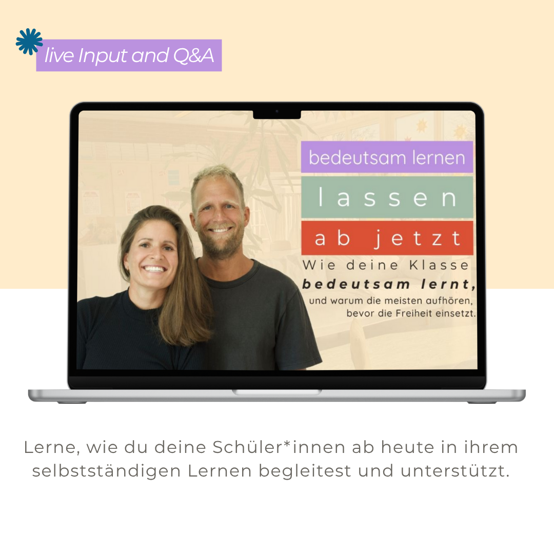 Lerne, wie du deine Schüler*innen ab heute in ihrem selbstständigen Lernen begleitest und unterstützt.