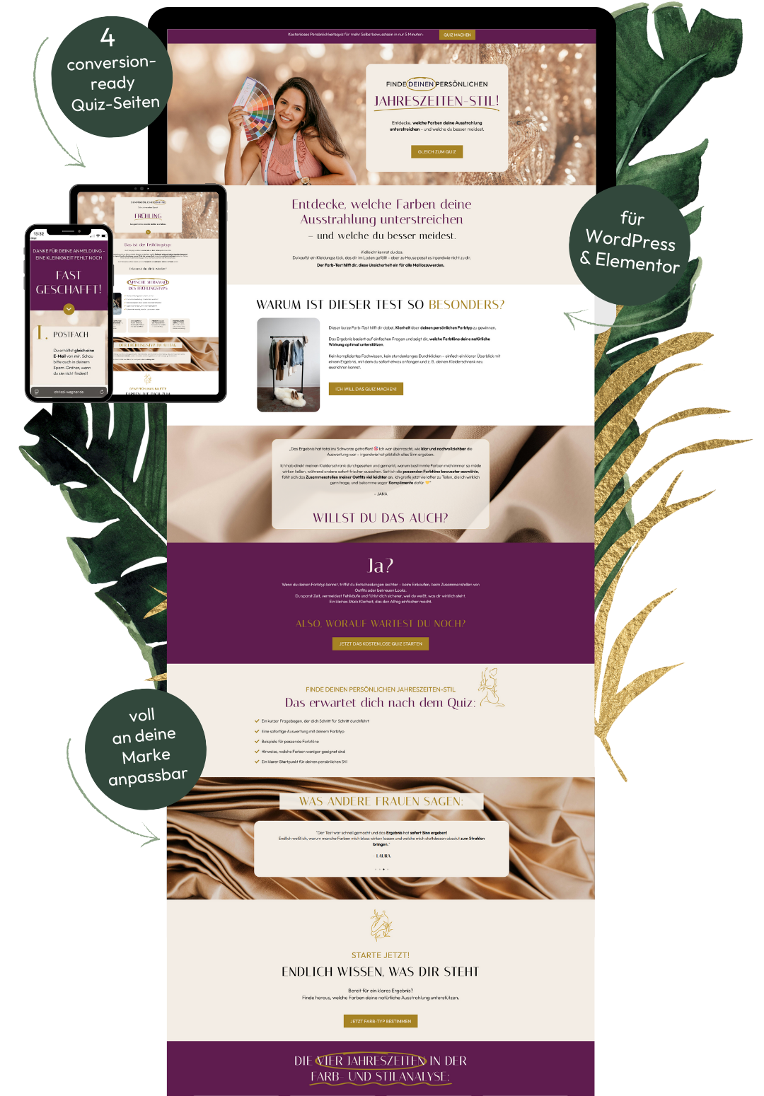 Mockup Quiz Template Pack