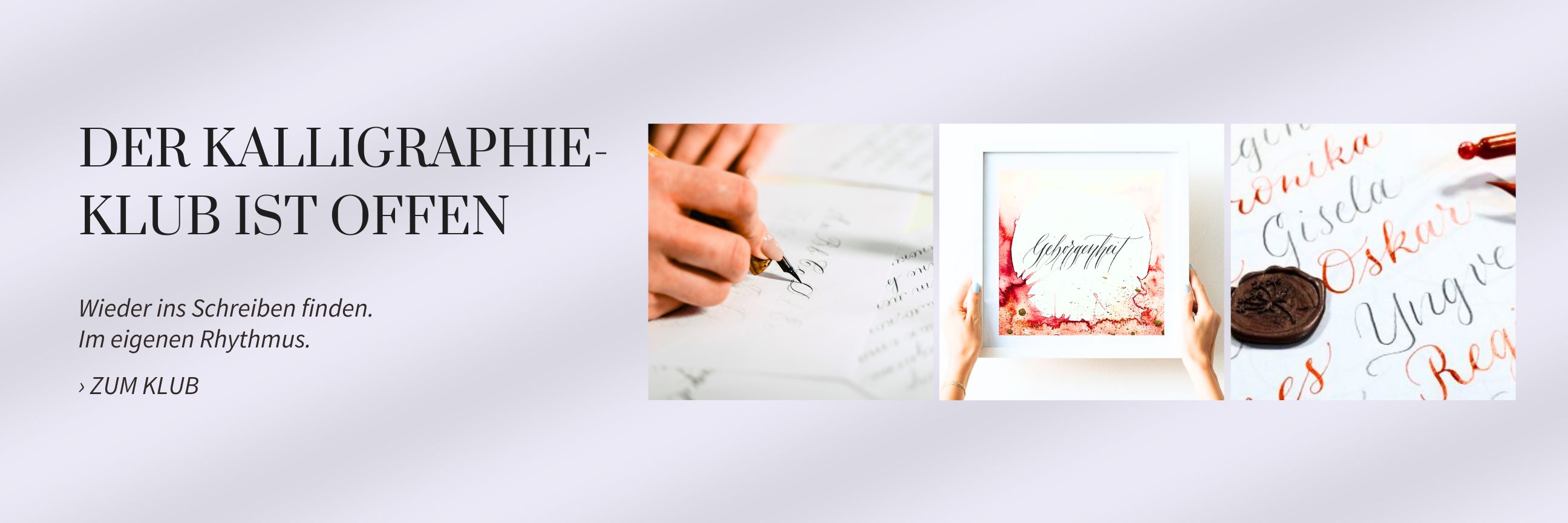 Kalligraphie Klub für Frauen by irma link kalligraphin