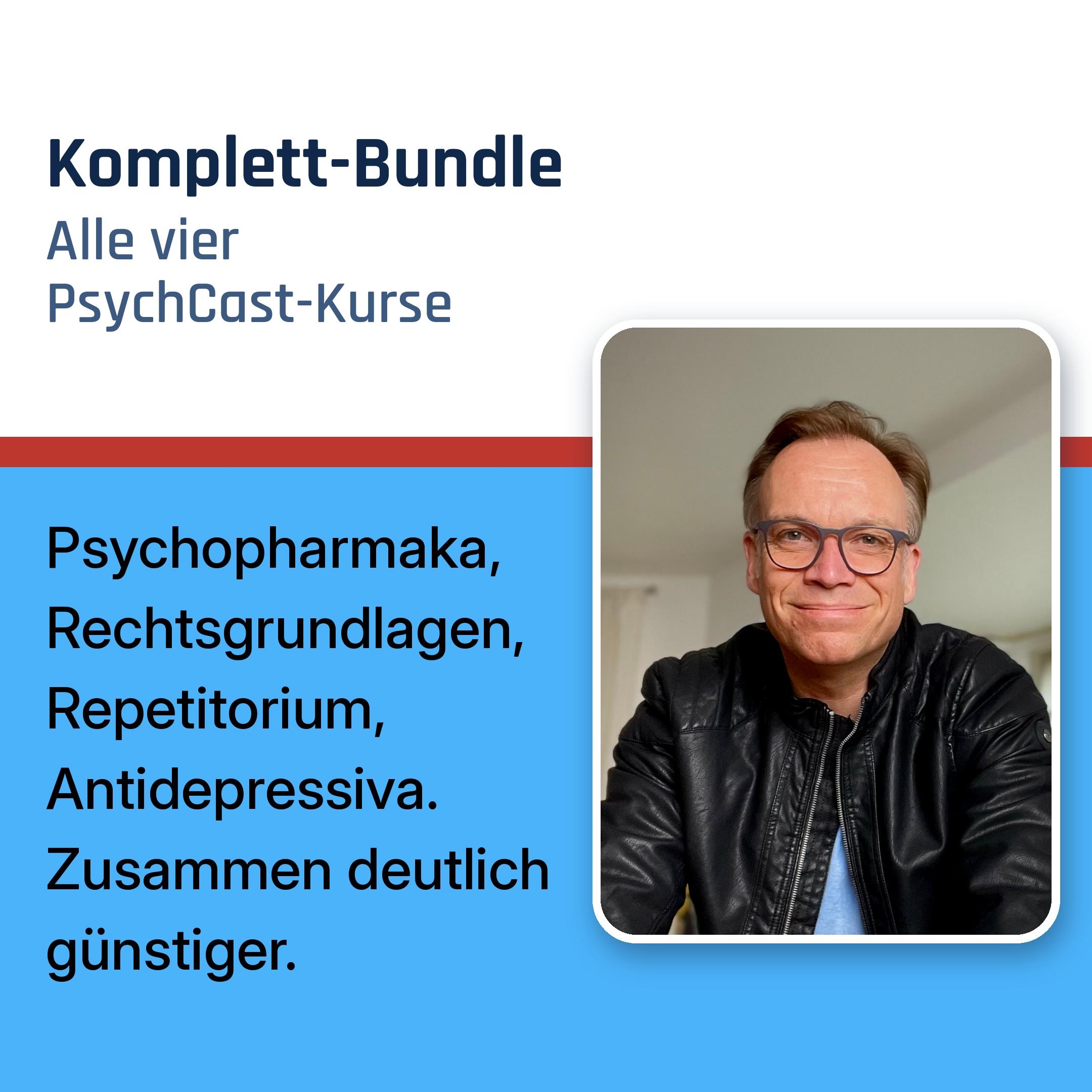 Das Facharzt-Komplett-Bundle – alle vier PsychCast-Kurse von Dr. Jan Dreher