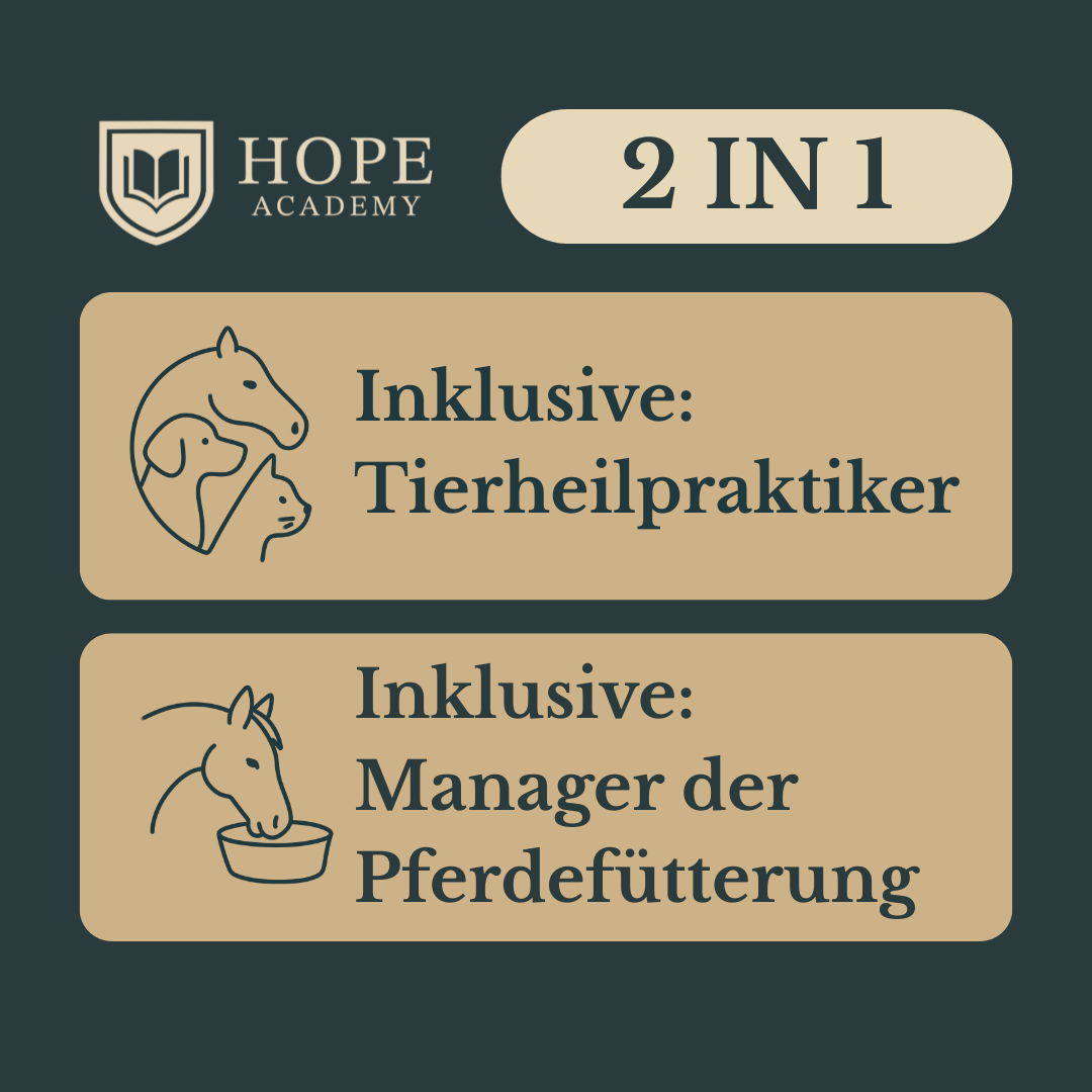 Fernstudium Tierheilpraktiker + Manager der Pferdefütterung