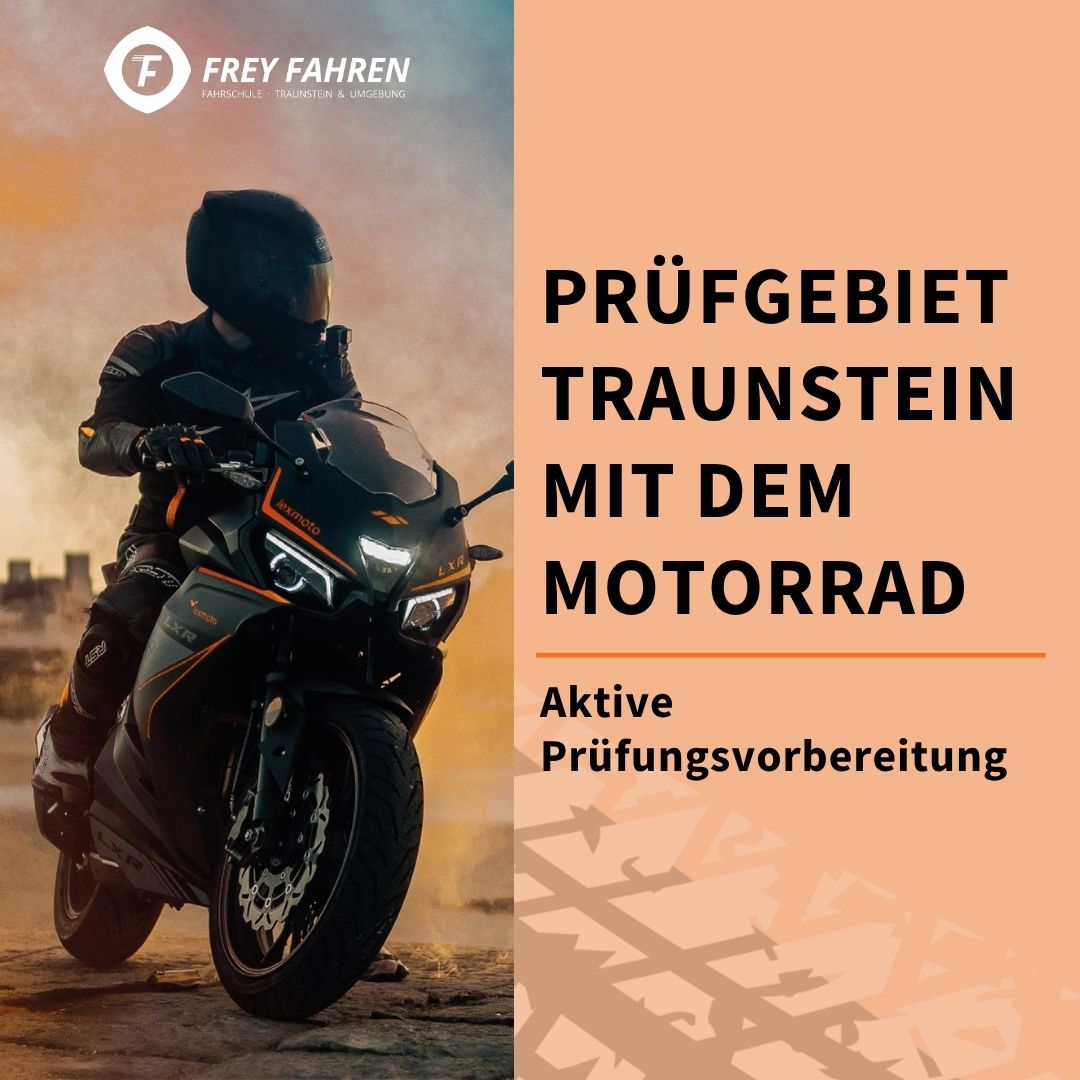 Prüfgebiet Traunstein mit dem Motorrad