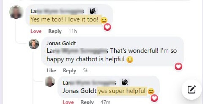 Testimonial Screenshot DM Chatbot Funnel