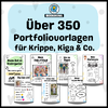 Portfoliovorlagen Kita Krippe Kindergarten Download Vorlagen Portfolio PDF 
