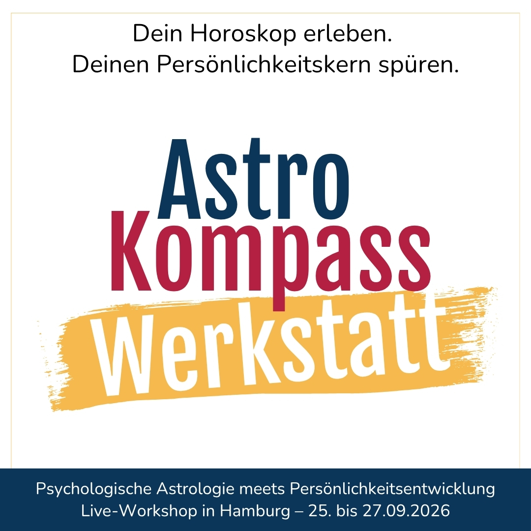 Astro-Kompass Werkstatt – Live-Workshop in Hamburg, 25.–27. September 2026.