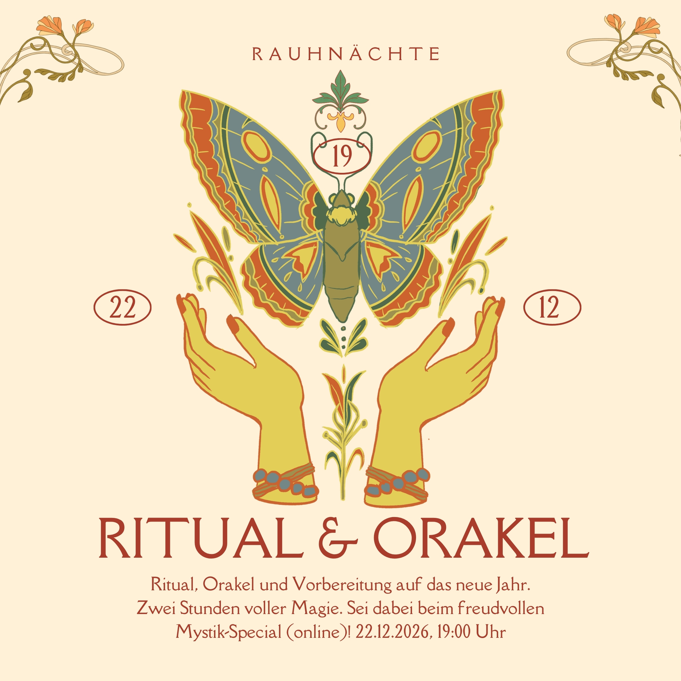 Rauhnajcts Ritual und Orakel 22.12.2026, 19:00 Uhr online