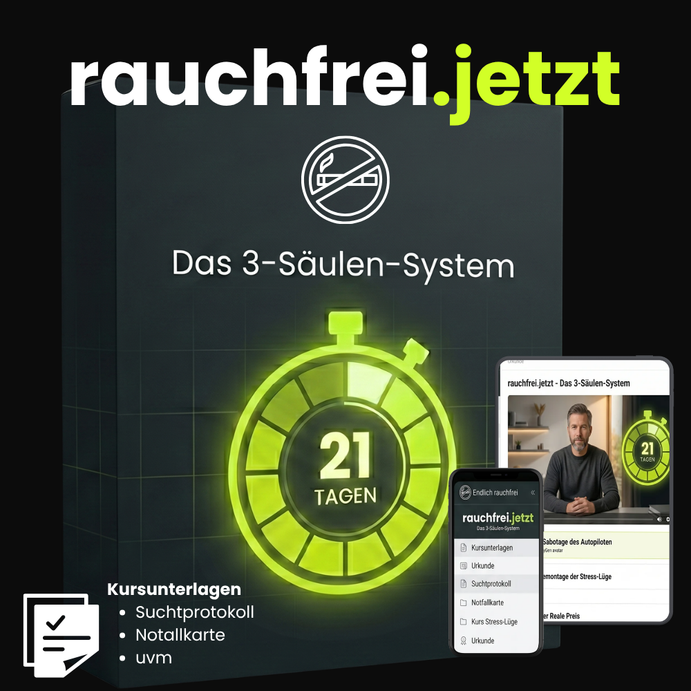 Cover Foto Das 3-Säulen-System rauchfrei.jetzt, das 21-Tage Programm