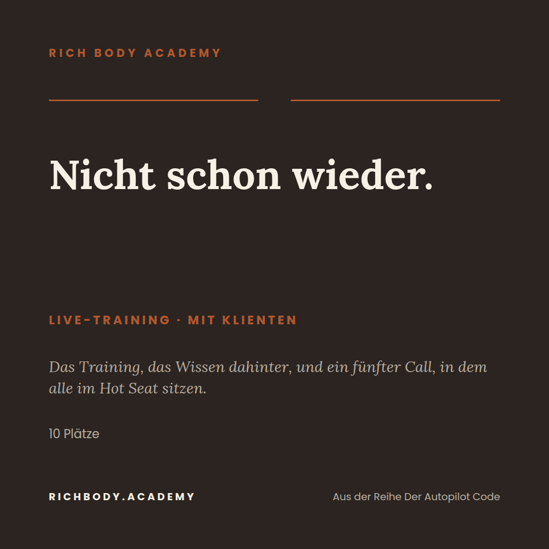 Banner für Training