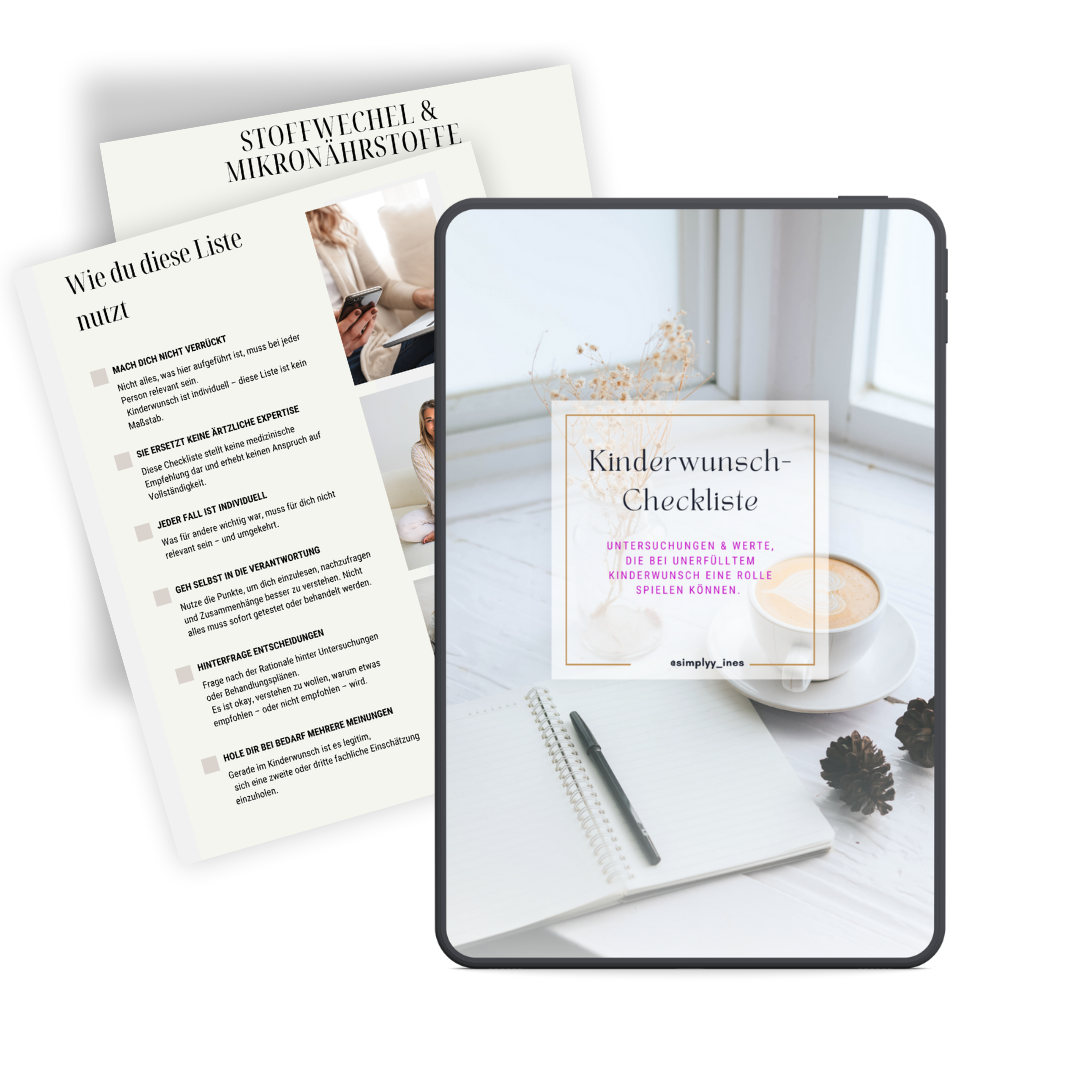 Produktbild Kinderwunsch-Checkliste