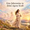 Jahresreise in deine eigene Kraft Vorschaubild eine Frau mit der Hand auf dem Herzen wendet sich ihrer Zukunft zu