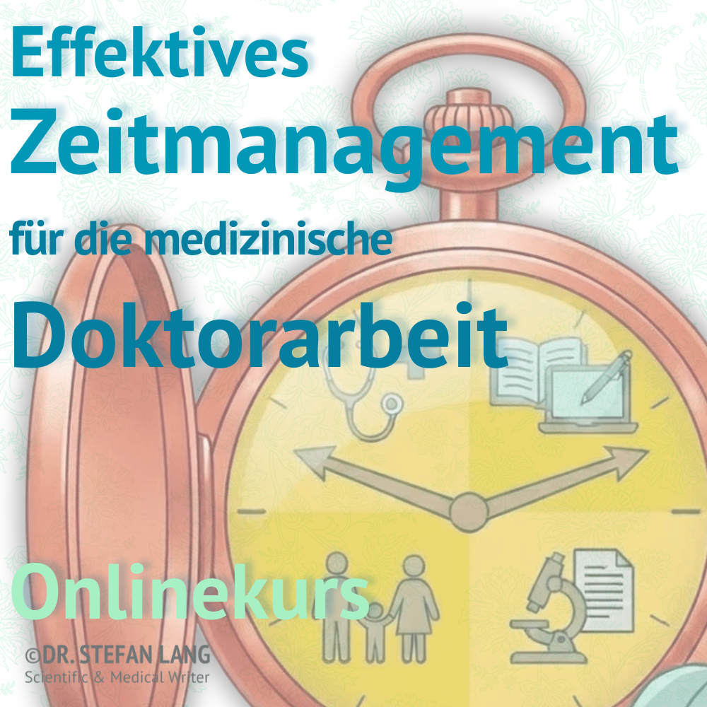 Produktbild für den Onlinekurs "Effektives Zeitmanagement für die medizinische Doktorarbeit"