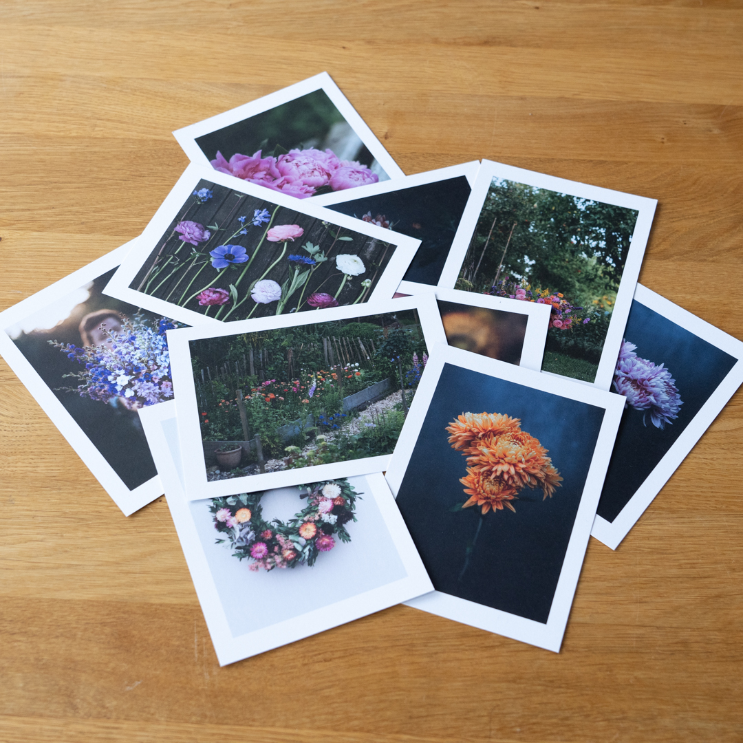Postenkarten Set Blumenbilder