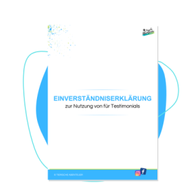 Einverständniserklärung zur Nutzung für Testimonials
