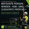 Urkunde Befähigte Person zur Prüfung von Winden, Hub- und Zuggeräten, 8 UE