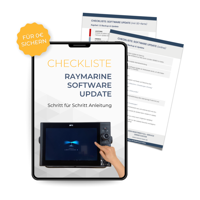 Stimmungsbild Checkliste Raymarine Softwareupdate