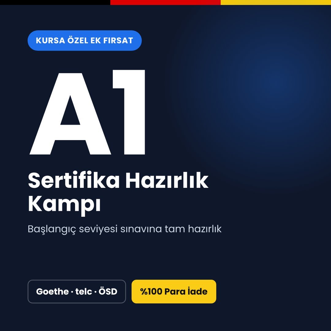 A1 Sertifika Hazırlık Kampı