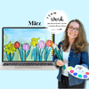 Logo für TeamWerk im März mit Frühblüher Kunstwerk