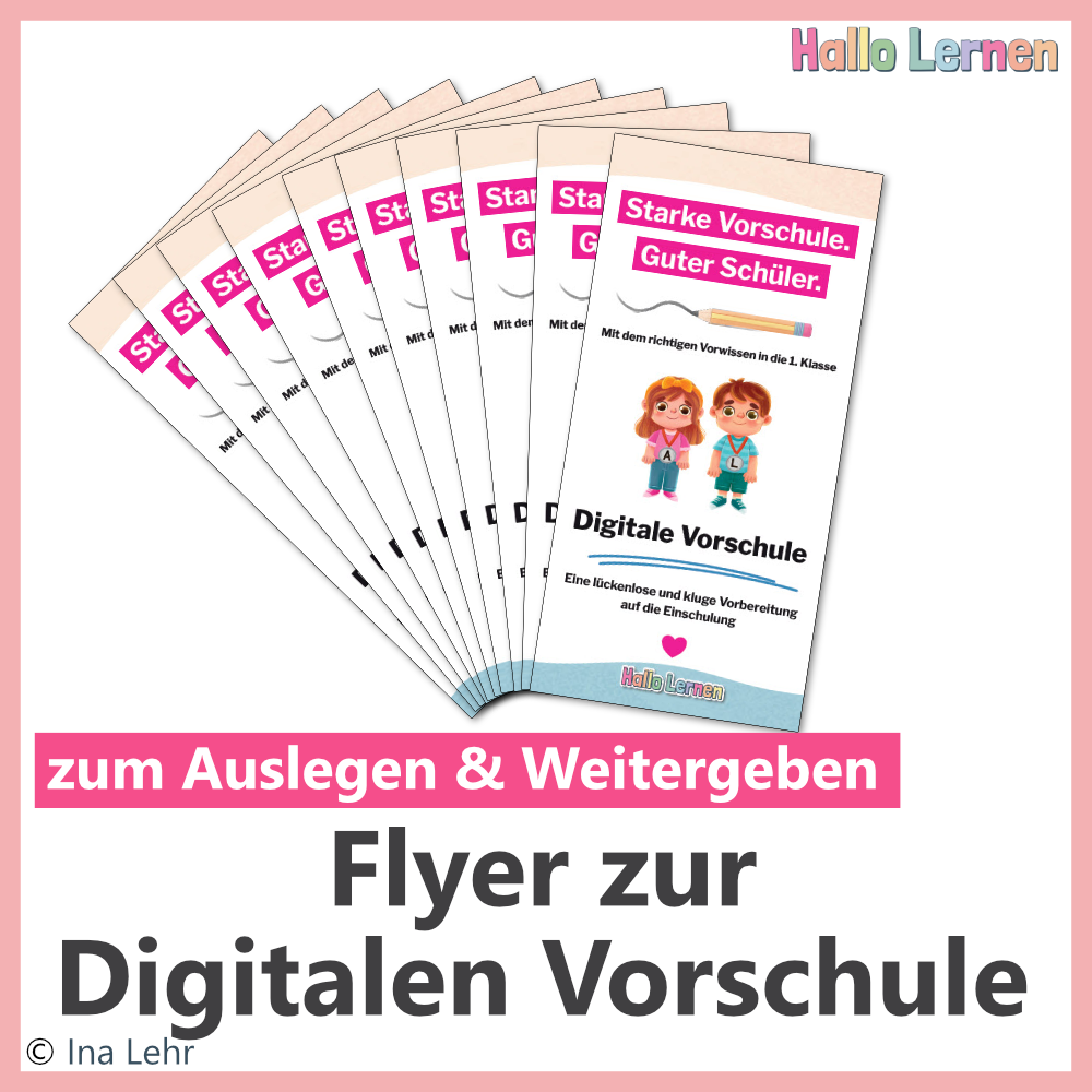Flyer zur Digitalen Vorschule