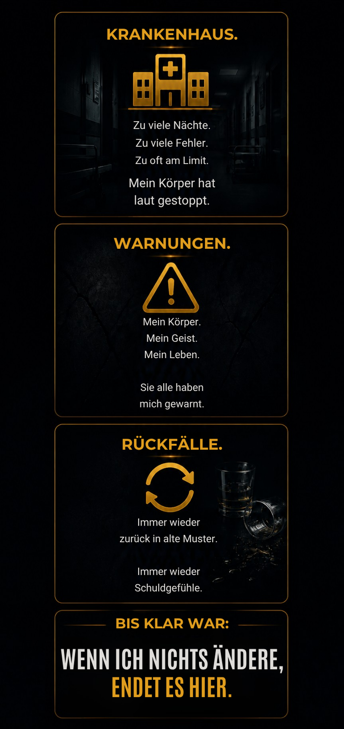 Wenn ich nichts ändere, endet es hier