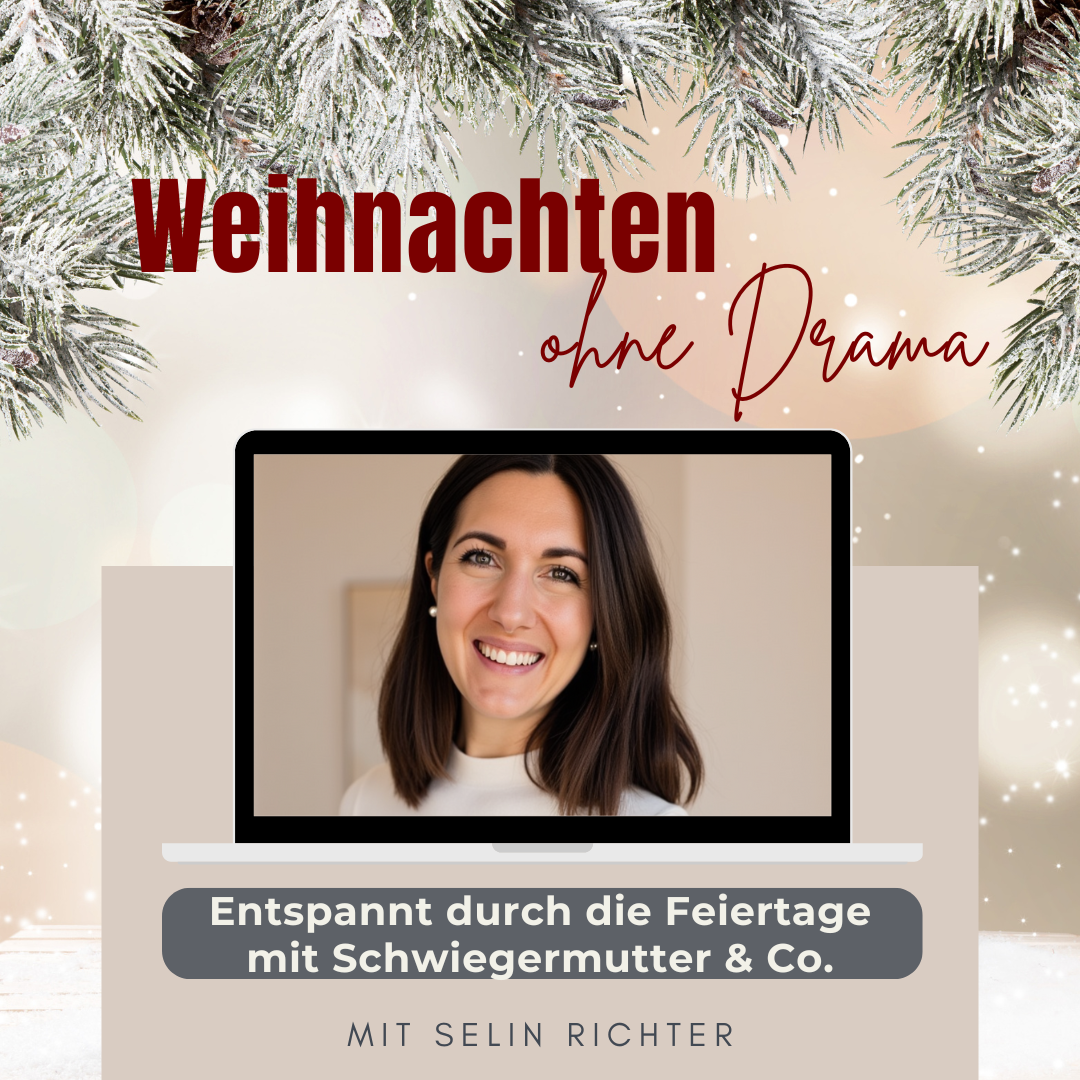 Banner für Online-Workshop Weihnachten ohne Drama