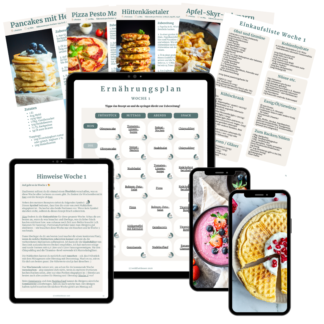 mockup ernährungsplan