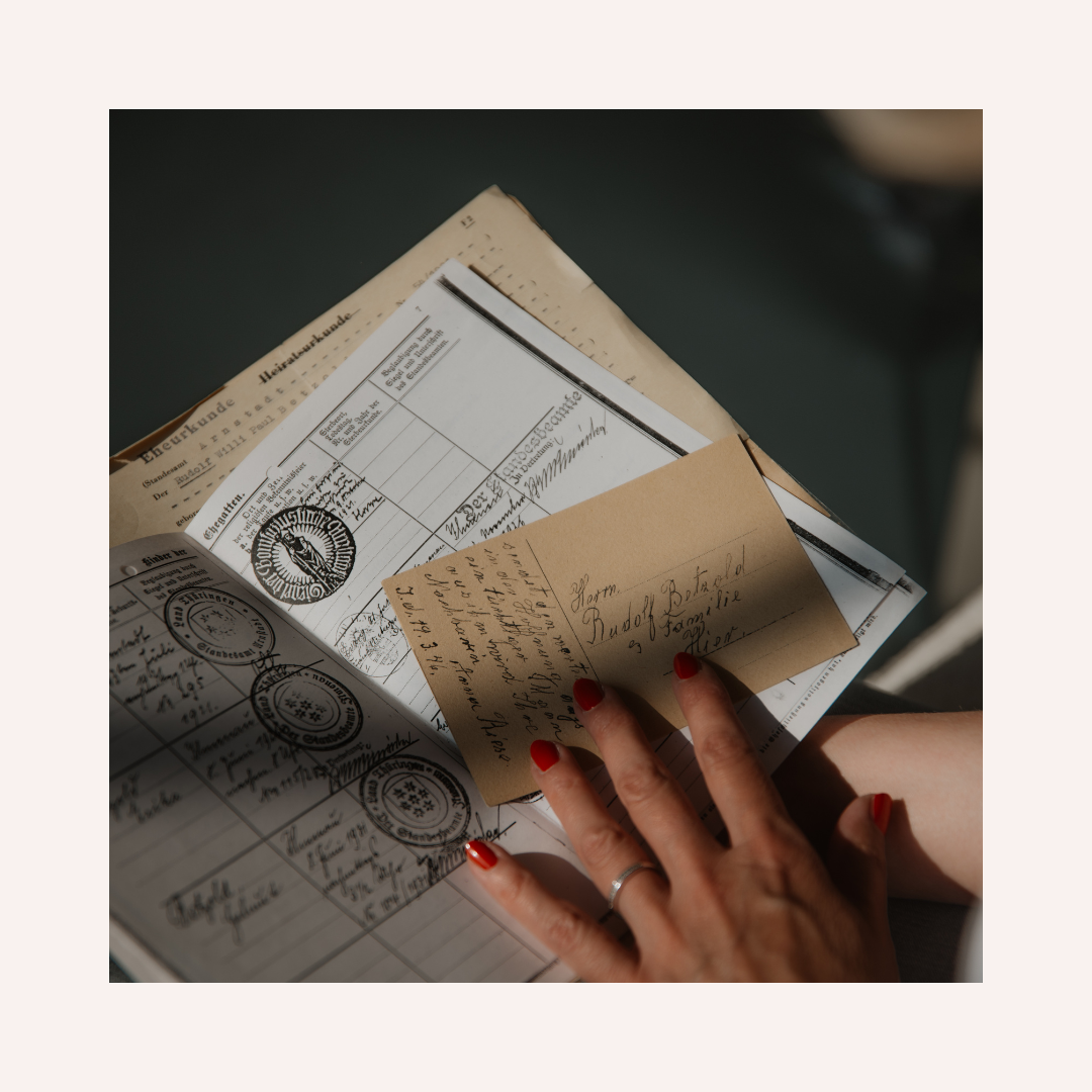 Blick ins Familienstammbuch
