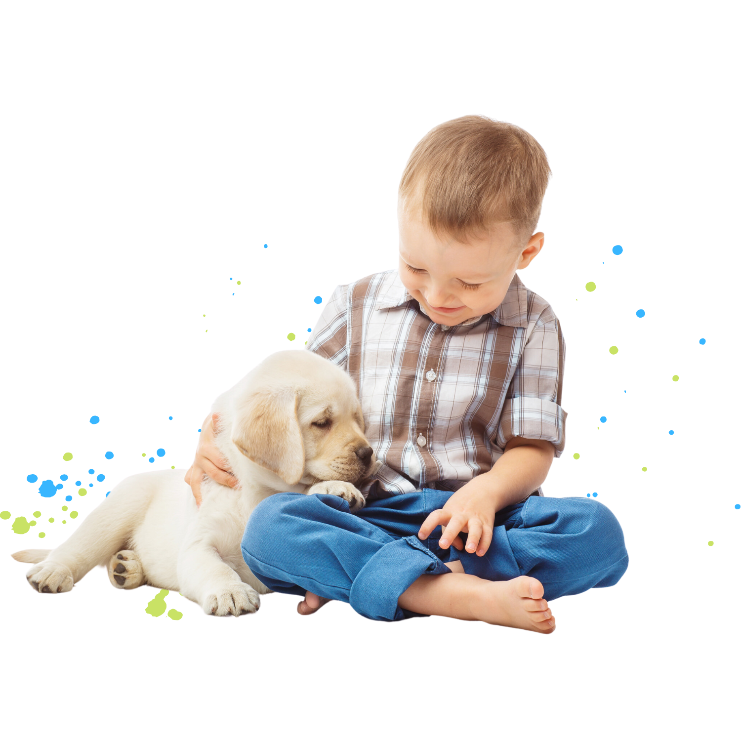 Kind und Hund