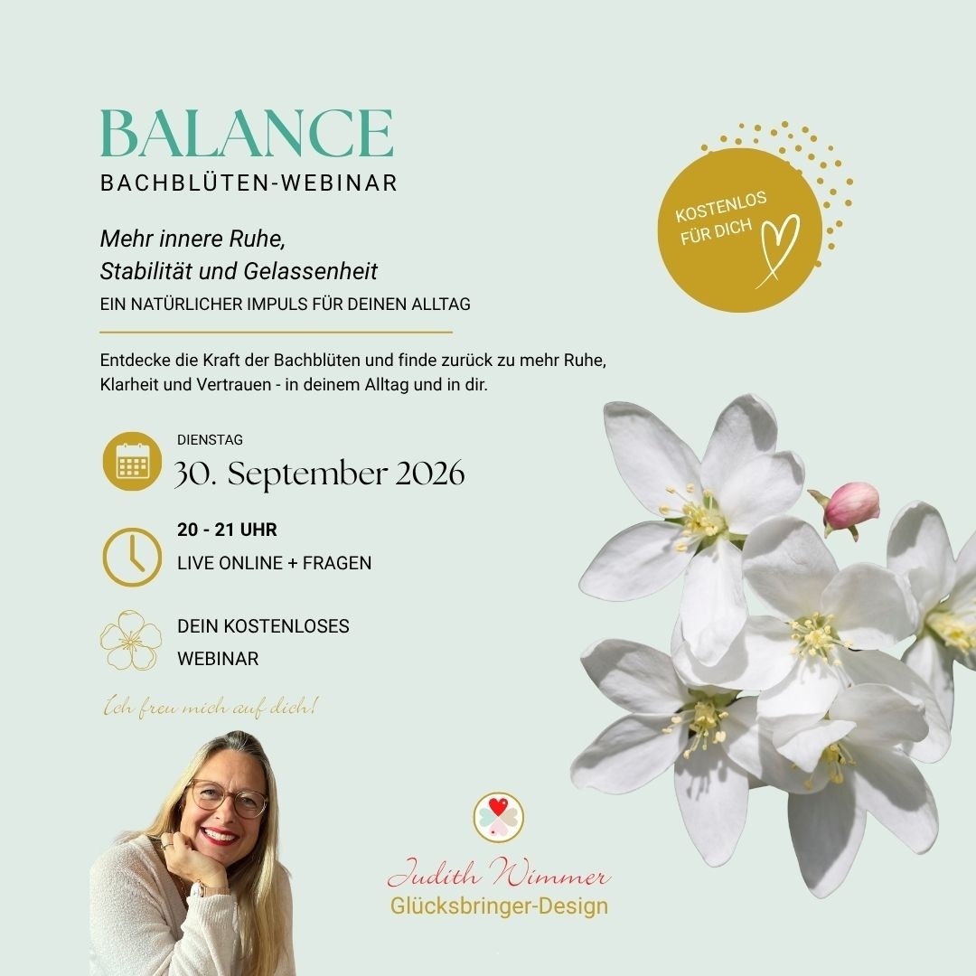 BALANCE - kostenloses Bachblüten Webniar