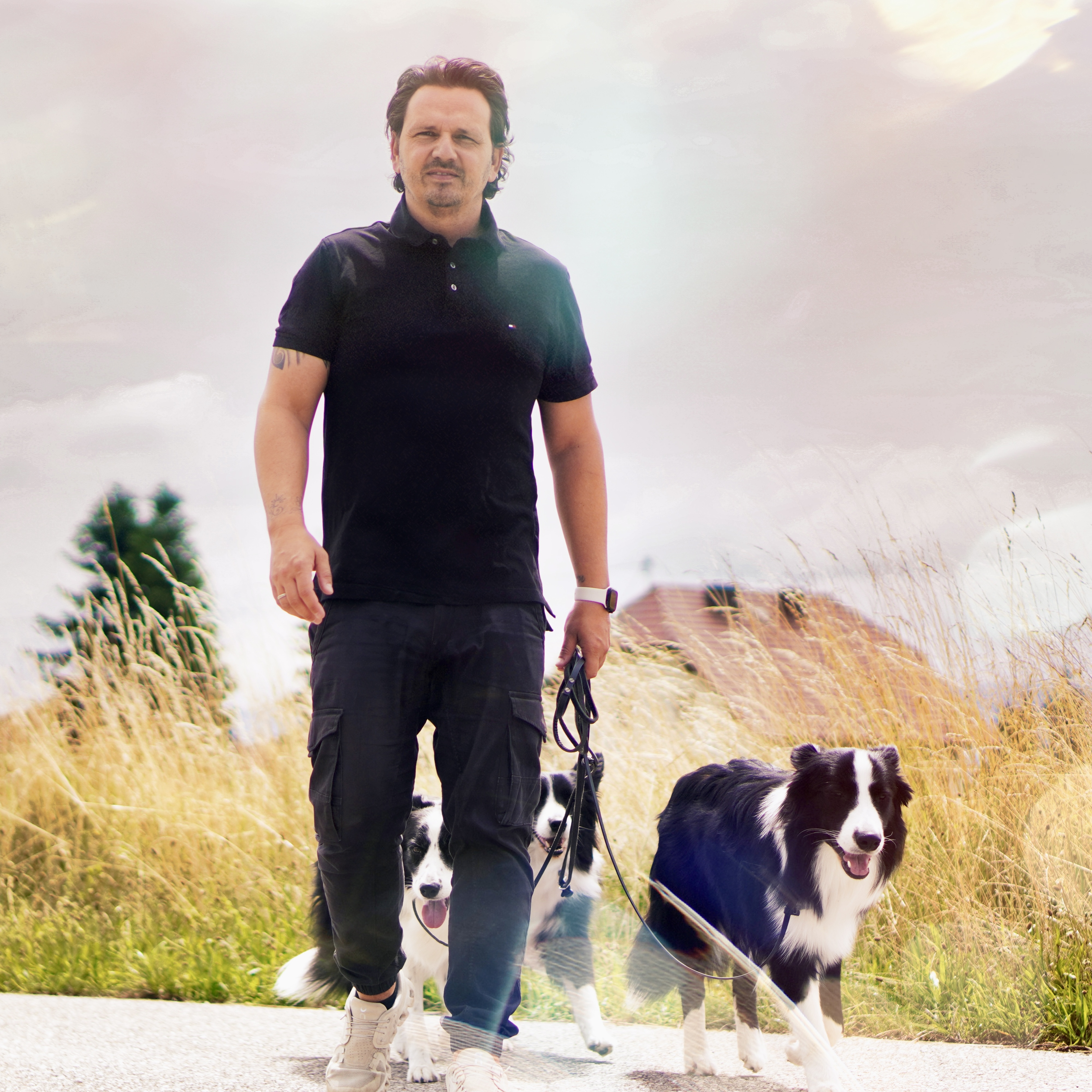 Rene Gumpinger mit seinen Rudel