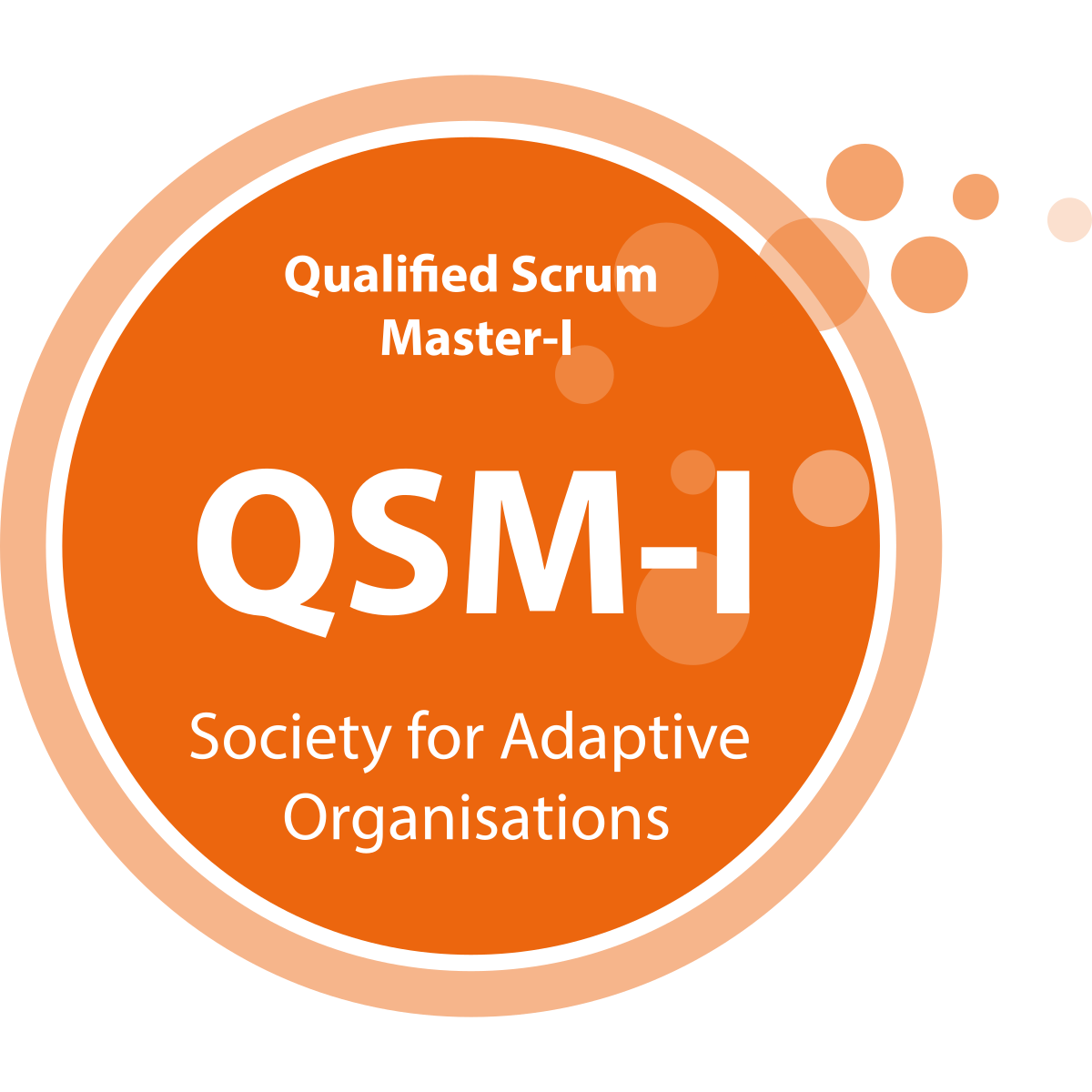 logo Qualified Scrum Master-I by Society for Adaptive Organisations