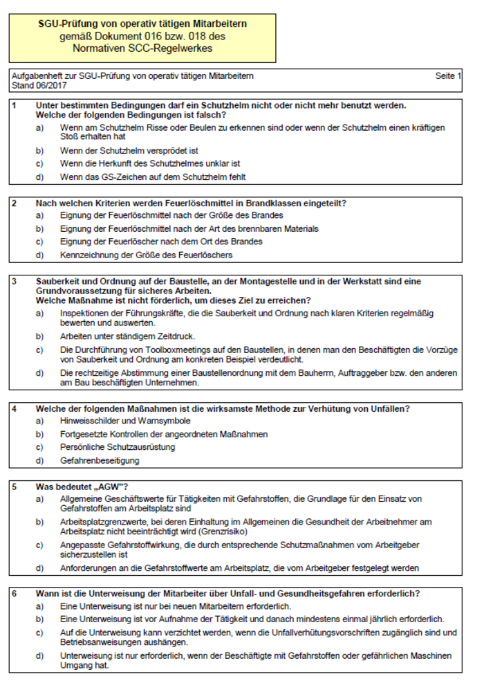 SCC Dok.016/018 (operativ tätigen Mitarbeiter) Probeklausur - sicherheitsingenieur-nrw | elopage