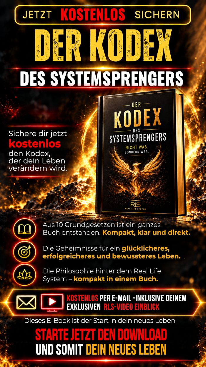 Jetzt kostenlos sichern - Der Kodex des Systemsprengers als Download inklusive deinem exklusiven RLS-Video Einblick