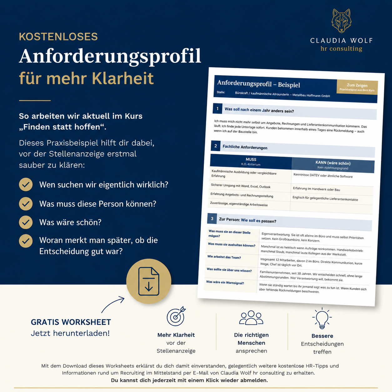 Anforderungsprofil