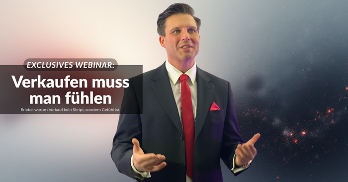 Bild zu Webinar Verkaufen muss man fühlen