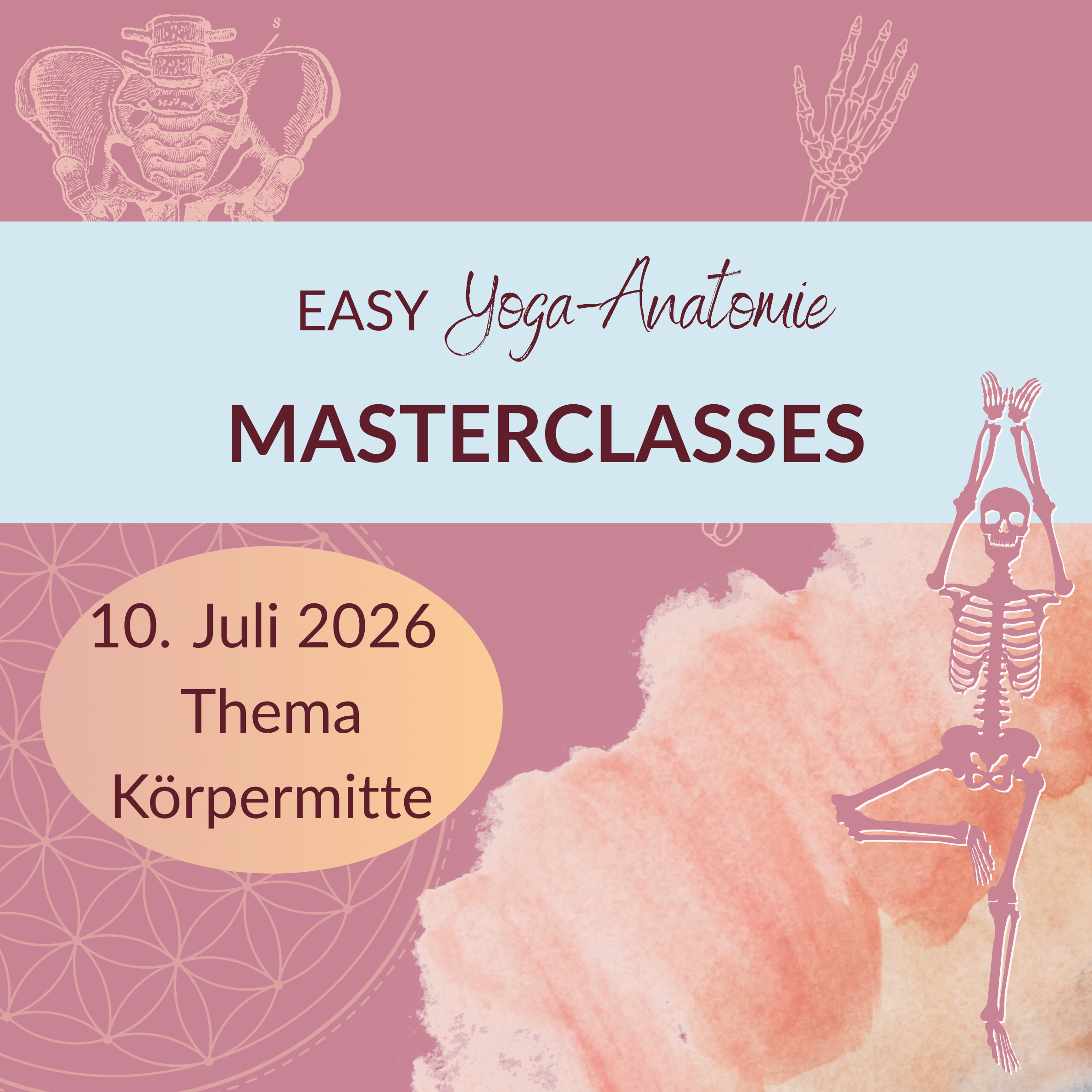 Yogaanatomie Yogatherapie Masterclass online zoom YACEP Körpermitte Bebo LWS Rücken