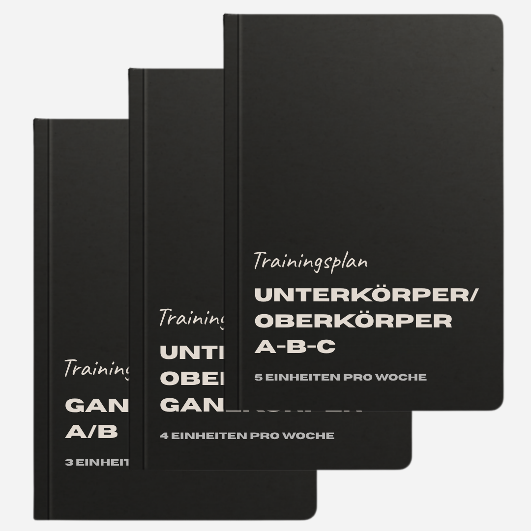 Link zu 3 digitalen Trainingsplan inkl. Videoanleitungen
