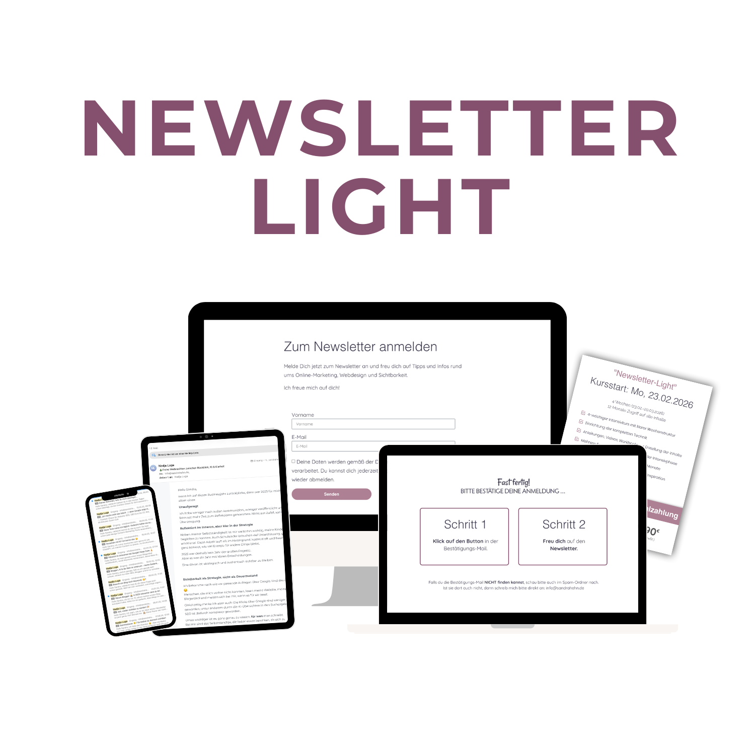 Newsletter-Light Mockups