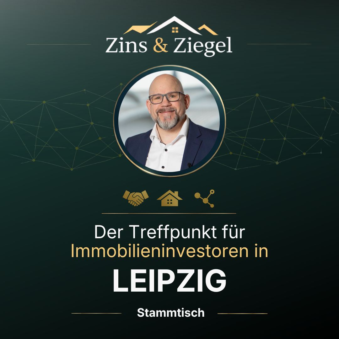 Banner für Zins und Ziegel Stammtisch in Leipzig