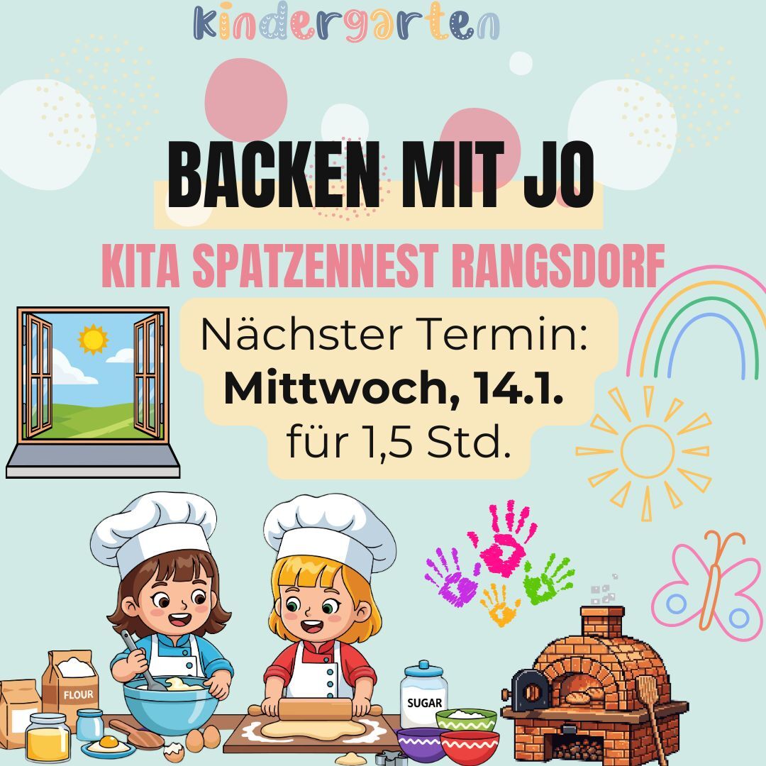Backen mit Jo - Kita Spatzennest Rangsdorf