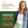 Banner für Webinar zum professionellen Schreiben von Emails mit Bild von Claudia Hinterauer