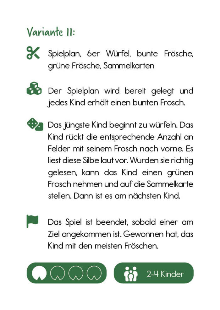 Variante 11 der Spielanleitung