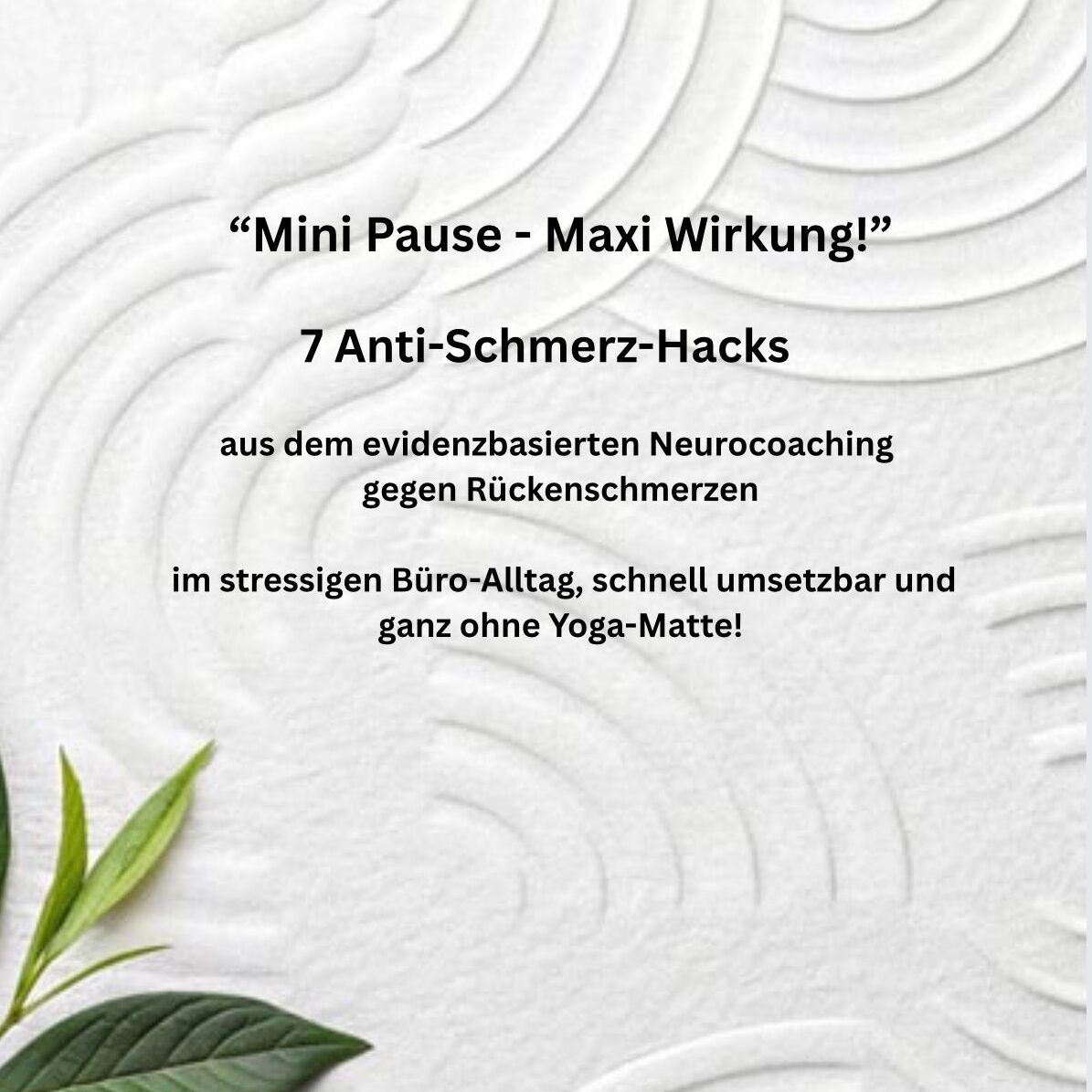 E-Book "Mini Pause - Maxi Wirkung"