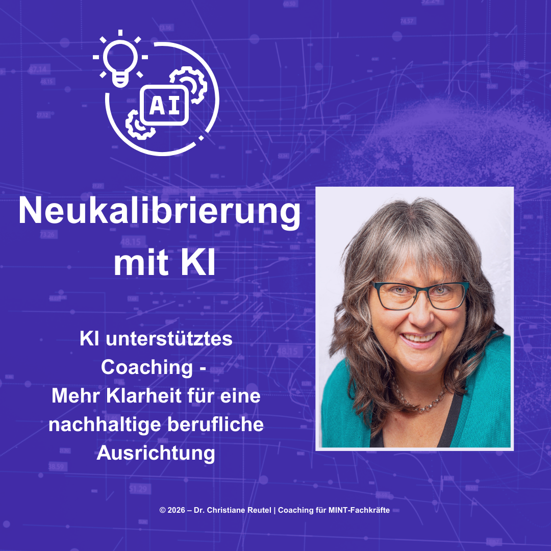 Illustration zur Neukalibrierung mit KI mit Foto von Dr. Christiane Reutel