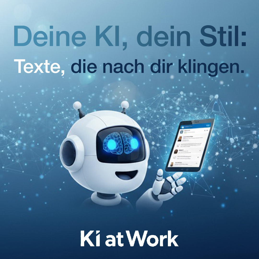 Coverbild Kurs Deine KI, dein Stil: Texte, die nach dir klingen.