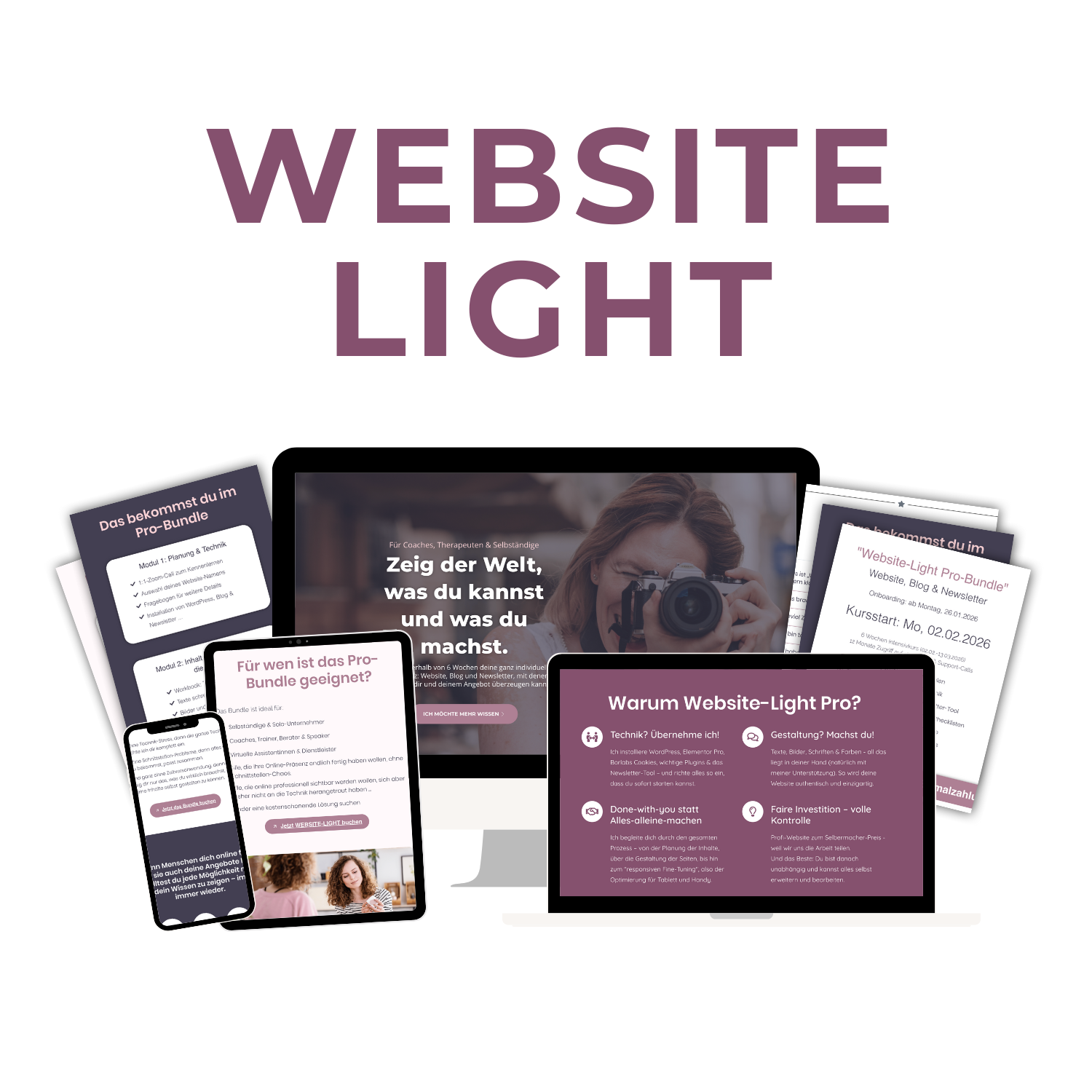 Website-Light Mockups