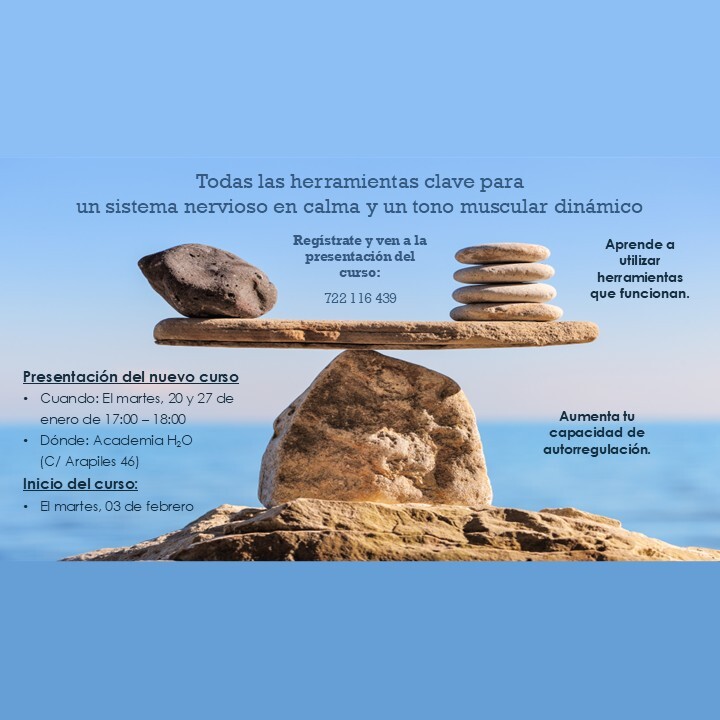 Presentacion del nuevo curso - torre de piedras en equilibrio