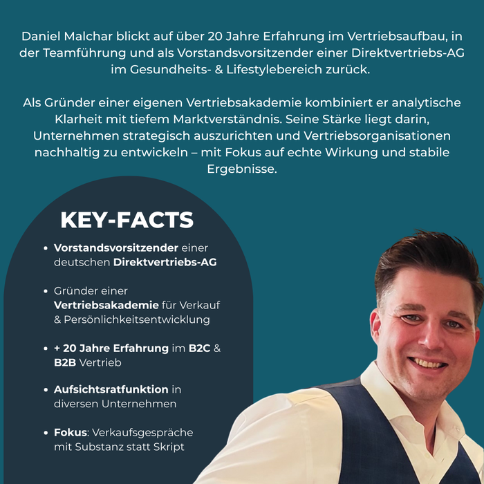 Daniel Malchar Key Facts 