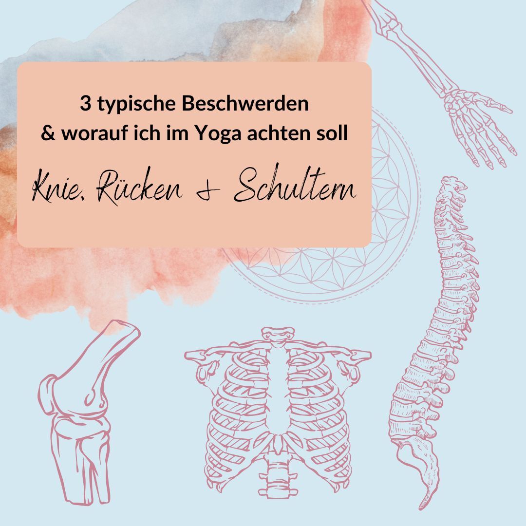 Beschwerden im Yoga - Knie Rücken Schulter